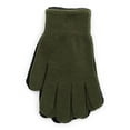 thumbnail image 2 of No Boundaries Knit Gloves, 2-Pack, Women's, One Size, Darkest Olive, 2 of 4