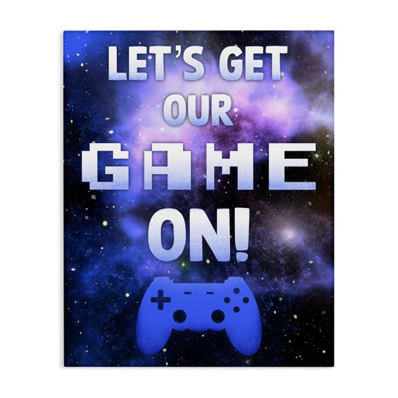 Stupell Industries Cottage Let's Get Our Game On Phrase Canvas Art, 30 x 40, by Marcus Prime
