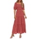 thumbnail image 1 of Vestido PRETTYGARDEN 2025 Midi con Cuello Cuadrado y Fruncido XL, 1 of 6