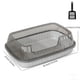 thumbnail image 3 of Caja de arena semicerrada para gatos con tapa de entrada superior, lados altos, control de olores, caja de arena cubierta con filtro de cuchara para control de olores, caja de arena de plástico para g, 3 of 6