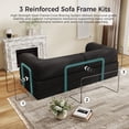 thumbnail image 6 of JARCLIC Boneless Convertible Sofa Bed,79" Folding Sofa Bed, Loveseat Sleeper Couch Daybed for Living Room, Bedroom, Apartment (Black), 6 of 8