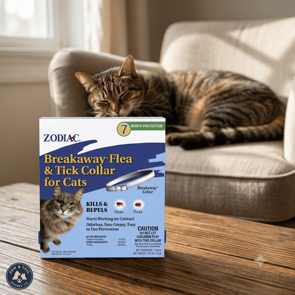 Zodiac Breakaway Flea & Tick Collar for Cats Up to 7 Months Protection