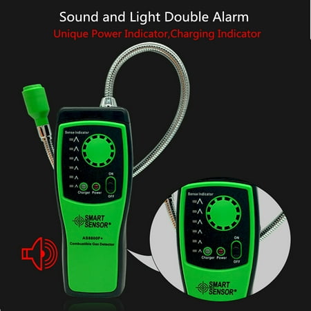 Gas Analyzer Combustible gas detector port flammable natural Gas Leak Detector Location Determine meter Tester Sound Light
