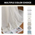 H.VERSAILTEX Linen Blended Curtains Light Filtering Sheer Curtains Tab Top Curtain Panel for