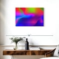 thumbnail image 3 of Elephant Stock Abstract Rainbow Screen Wall Art - Horizontal Canvas Wall Art - Living Room Wall Decor - Abstract Canvas - Blue And Pink Decor - 30" x 20", 3 of 8