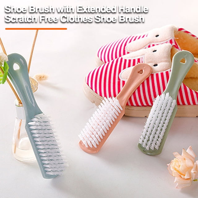 YAOMOBB Soft Bristle Shoe Brush Multifunctional Laundry Brush Long Handle Soft Bristles for Effective Stain Removal