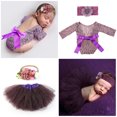 thumbnail image 1 of Baby Photography Props Assorted Infant Romper Head Wrap Photo Prop Tutu Skirt, 1 of 10