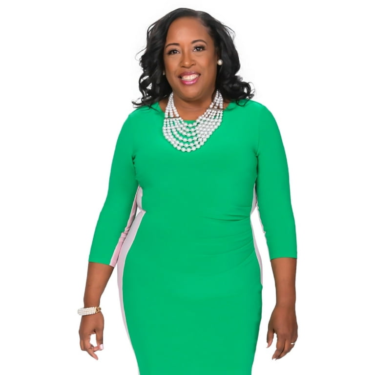 Colorblock sheath dress sales