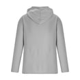 thumbnail image 5 of Blusa de manga larga con capucha, sudadera con capucha, bolsillo, color liso, medio corte, media cremallera, para hombre, manga larga, sin capucha, ropa informal, chaquetas, blusa para hombre, 5 of 5