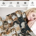 thumbnail image 6 of Cute Cat Bed Blanket Super Soft Cozy Throw Blankets for Couch Sofa Lightweight Fuzzy Comfy Flannel 40×50 in, 6 of 7
