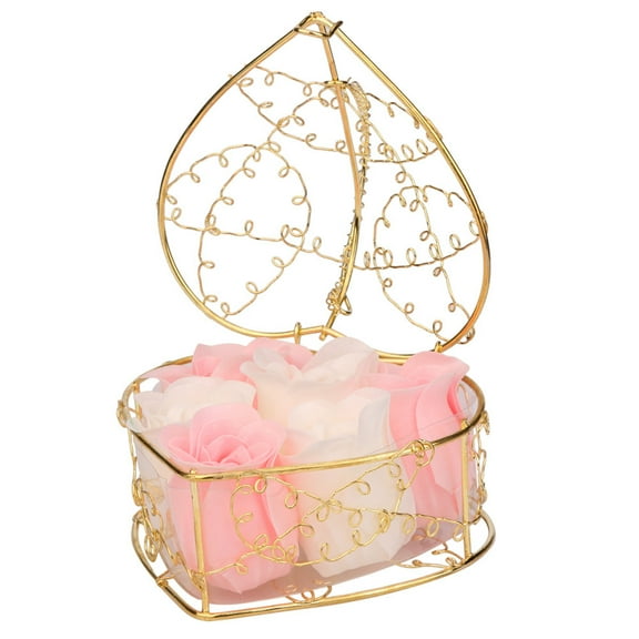 FWYOUNG Random Heart Scented Bath Body Petal Rose Flower Soap Ideal for Wedding Decoration