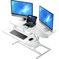 thumbnail image 1 of Standing Desk Wide Height Adjustable Quick Sit Stand Computer Desk Converter for Home Office Workstation ( Frame + Desktop), 1 of 6