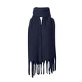 thumbnail image 1 of DPTALR Femmes Automne Pashmina Châle Wrap Cape Uni à Franges Tricot Cardigan Foulard, 1 of 9