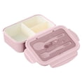 thumbnail image 3 of Bento Lunch Box Set Plástico A prueba de fugas Comida Contenedor Cuchara Tenedor para adultos Niños, Rosa sidaley HA004158-02, 3 of 7
