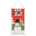 thumbnail image 2 of Ounissouiy Navidad Banner ventana puerta colgante de pared bandera Navidad Navidad decoración del hogar Kits de decoración para fiestas Muñeco de nieve, 2 of 6