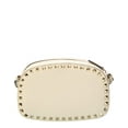 thumbnail image 2 of Valentino Rockstud Grainy Leather Camera Bag, White, 2 of 5