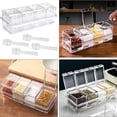 thumbnail image 2 of Versatile Clear Spice Containers, Seasoning Box Set For Salt, Sugar, Pepper, High-quality Material Ensures Durability, Exquisite Details Such As Flip-up Lids For Easy Use, Wide, 2 of 5
