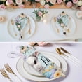 thumbnail image 3 of Happy Easter Cloth Napkins, Spring Grey Bunny Colorful Eggs Flower Blue Washable and Reusable Dinner Napkins Set of 6, Table Napkin for Kitchen Party Birthday Wedding Hotel Housewarming 20"x20", 3 of 9