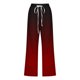 thumbnail image 5 of ICHUANYI Clearance Women's Casual Solid Elastic Waist Loose Long Pants With Pocket Capris(Wine, XXL) ICHUANYI WER2023081114774, 5 of 5