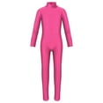 thumbnail image 2 of Alvivi Girls One Piece Ballet Dance Leotard Long Sleeves Zippered Gymnastics Jumpsuit Rose 3-4, 2 of 7