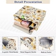 thumbnail image 3 of FORMRS Womens Corduroy Tote Bag Crossbody Shoulder Handbag with Pocket, Beige Birds Floral, 3 of 7