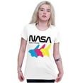 thumbnail image 3 of Retro NASA Worm Logo Space Shuttle Women's Plus Size Shirt Brisco Brands 2X, 3 of 5