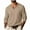 Khaki#1, variant on Xuniizn Mens Long Sleeve Shirts Solid V Neck Pullover Casual Loose Basic Sweatshirts Plus Size Soft Cozy Lightweight Sweater Tops, S-3XL