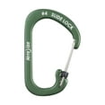thumbnail image 2 of Nite Ize Aluminum SlideLock Carabiner - Daily Use & Lightweight Carabiner - Compact Aluminum Carabiner with Lock - Versatile Rectangular Carabiner - Size 4, Olive (4 Pack), 2 of 8