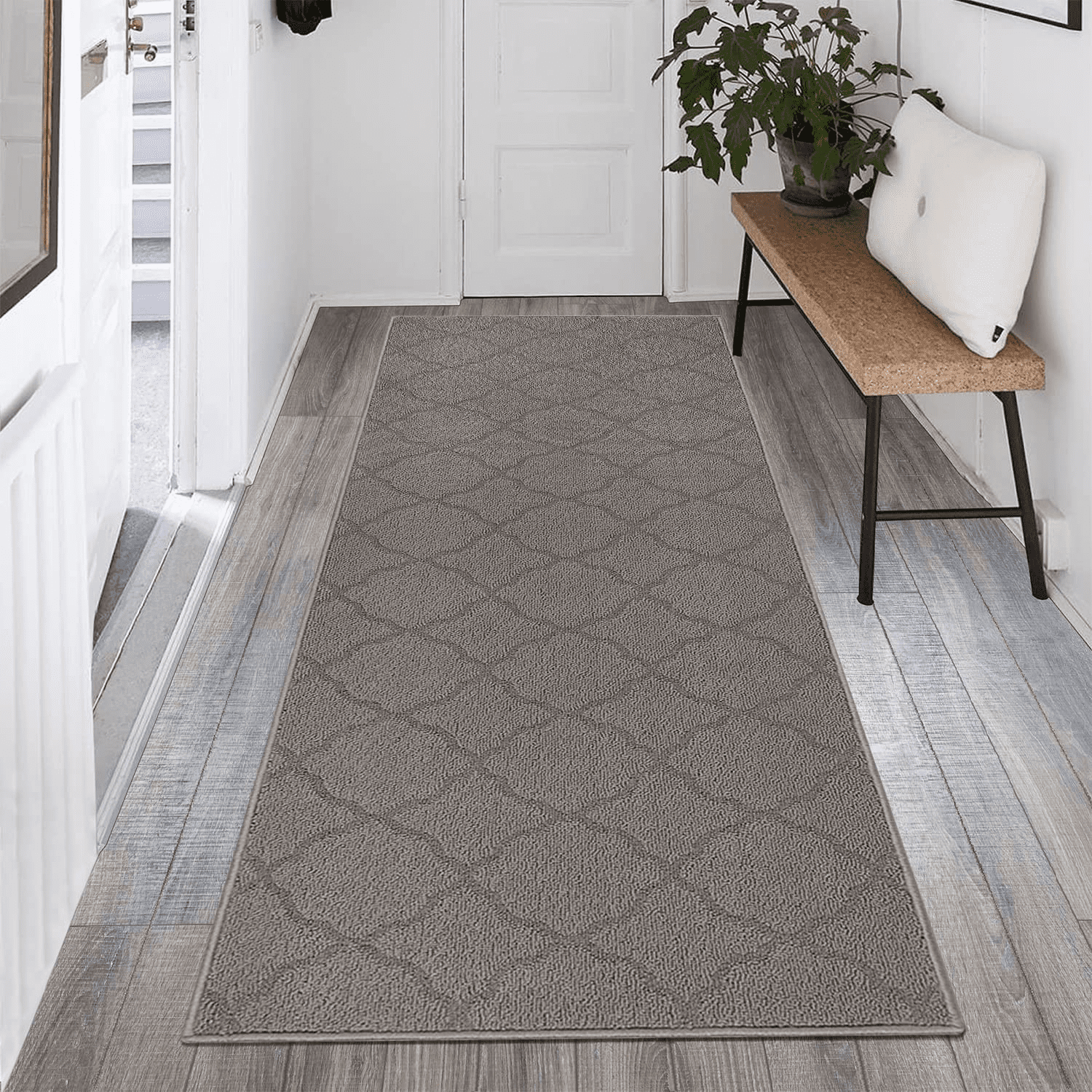 Famibay Long Doormat 24" x 71" Non Slip Runner Rug for Hallway Entrance