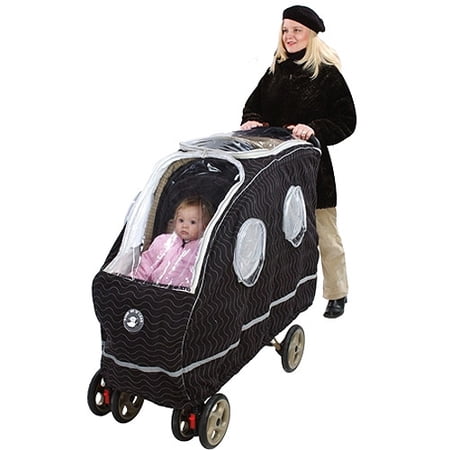 Warm As A Lamb - Tandem Stroller Winter Coat Cover, Black