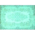 thumbnail image 1 of Ahgly Company Indoor Rectangle Persian Turquoise Blue Traditional Area Rugs, 2' x 3', 1 of 4