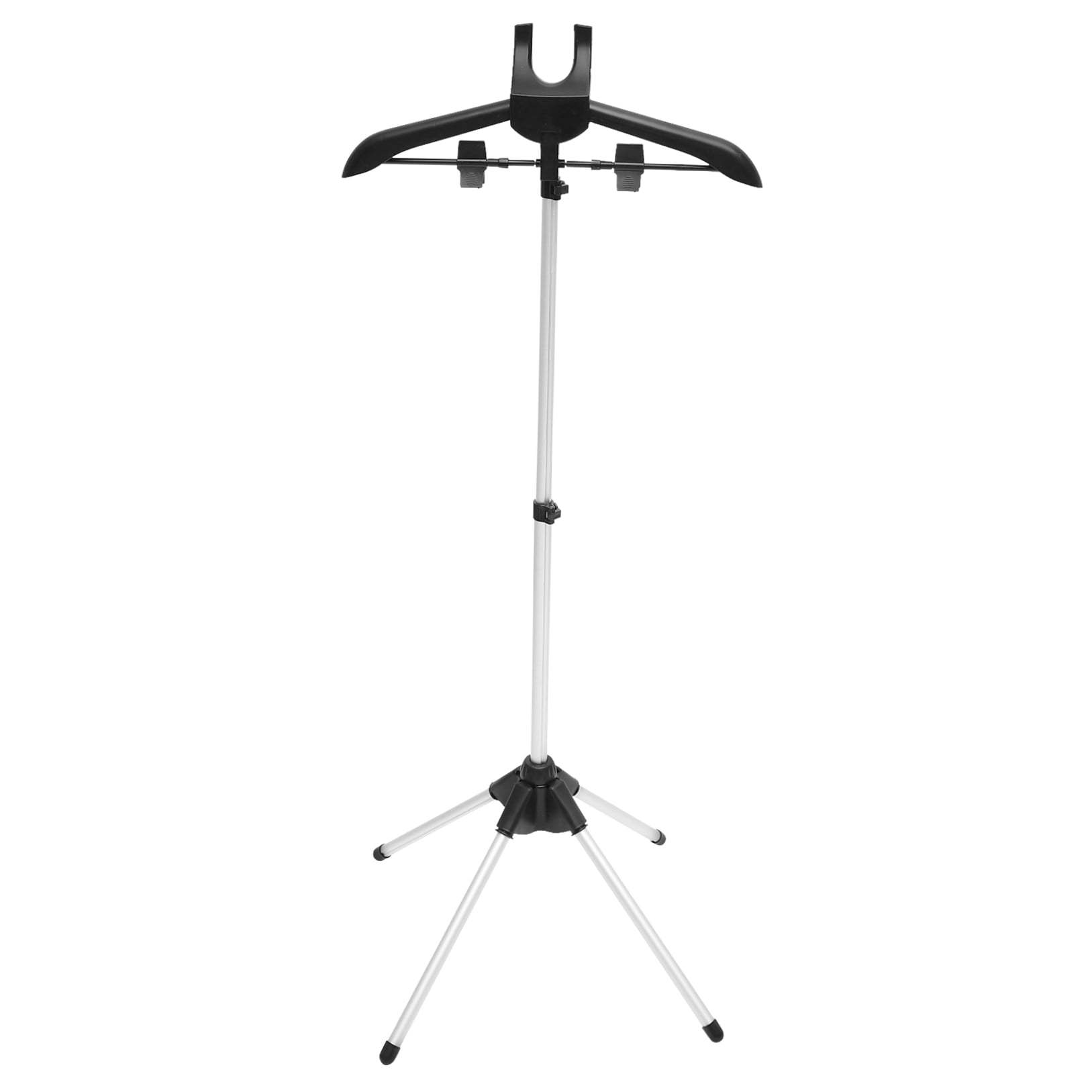 FOMIYES Portable Foldable Clothes Steamer Stand with Adjustable Aluminum Frame and Hanger for Easy Garment Steaming and Care