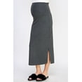 thumbnail image 2 of High Waisted Bodycon Maternity Midi Skirt, 2 of 4