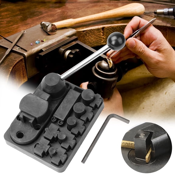 Smooth-Bending Non-Marring Precision Nylon-Jaw Metal Ring Bending Tool Kit - Jewelry Making Pliers for Ring Shaping & Craft Projects, Perfect Year of the Horse & Craft Necessity, Black