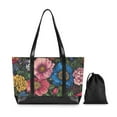 thumbnail image 7 of FORMRS Laptop Tote Bag for Women with 15.6" Computer Compartments Handbag, Vibrant Blooming Flowers, 7 of 7