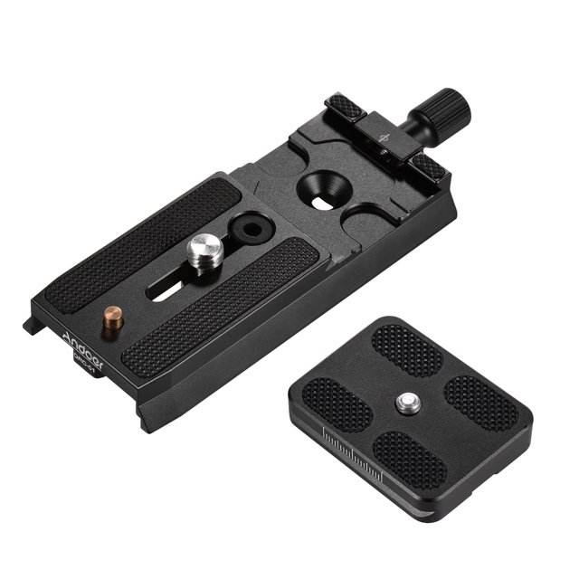 PlacA de Liberación ráspida Aleación de aluminio de placa Qr Con Tornillos de 1/4 de Pulgada de 3/8 Pulgadas Compatibles Con 501HDV/701HDV/503HDV/577/519/561/Q5