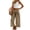 BY26_Camel, variant on Women's Loose Wide Leg Track Pants Drawstring Pockets Elastic Waist Capri Casual Summer Hiking Pants Camel L