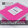 thumbnail image 5 of Fluorescent Sticker Paper, 8.5 x 11 Full Sheet Label, 100 Sheet Pack, Inkjet or Laser Printer, Online Labels (Color: Pink), 5 of 9