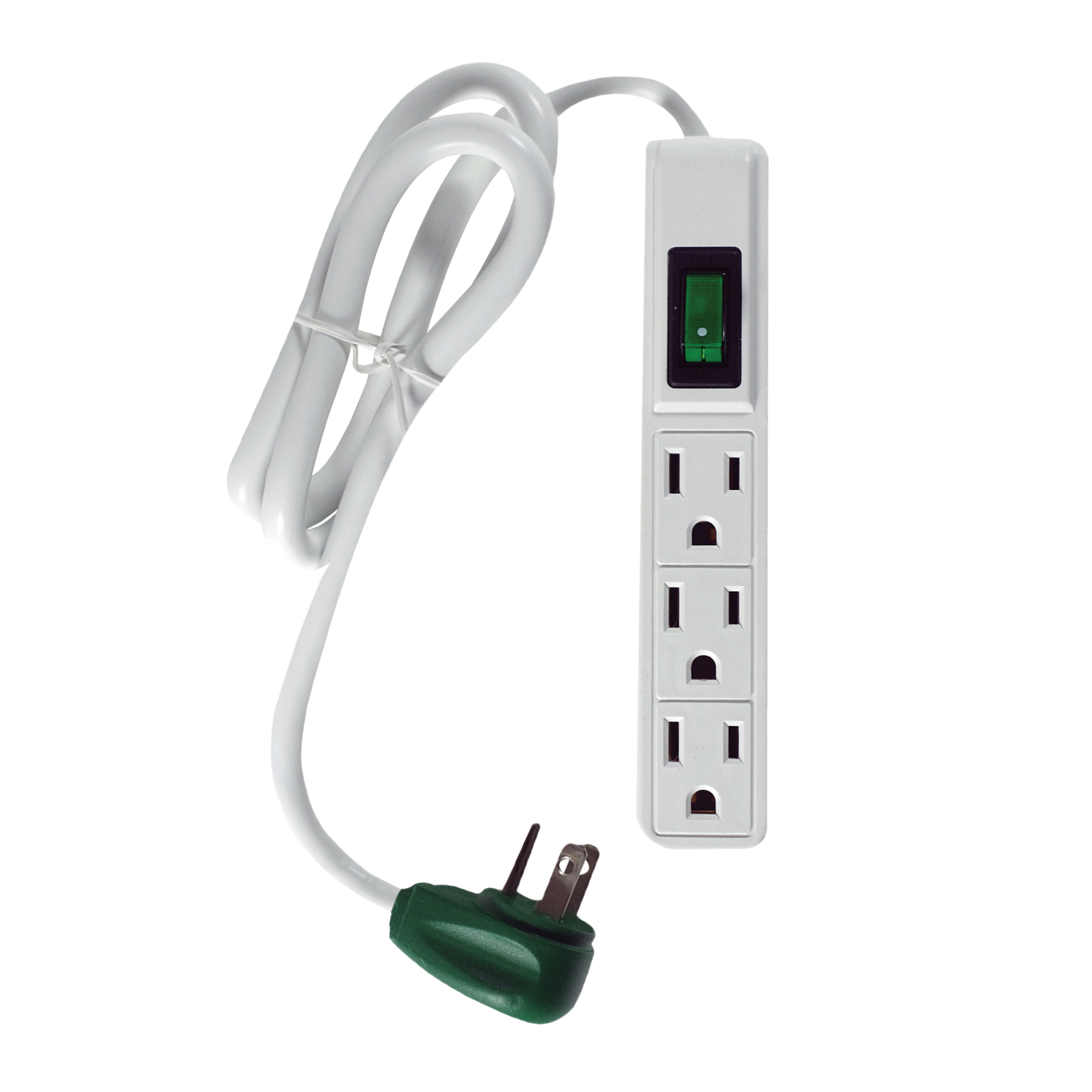GoGreen Power 3 Outlet Wall Tap White Adapter GG-13000TW