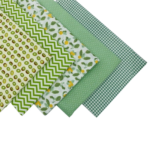 5 Pieces Charm Packs for Quilting 10 Inch, Green Quilting Fabric Squares, 100% Cotton Cloth for Quilting Sewing Patchwork DIY Handmade Crafts and Home Decoration Projects