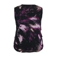 thumbnail image 2 of Women's Printed Mesh V-Neck Ruffle Tank, 2 of 4