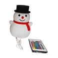 thumbnail image 2 of Luces de noche con forma de muñeco de nieve, luz de noche para guardería, lámpara de escritorio con iluminación recargable por USB y regulable, luz de Negro, 2 of 9