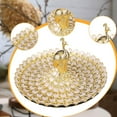 thumbnail image 5 of deevoka Fruit Plate Multi Functional Peacock Cosmetic Tray for Makeup Bathroom Party Gold White, 5 of 8