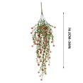 thumbnail image 4 of Fiudx Flores Artificiales Colgantes, Diseño Realista, Enredaderas de Plástico de Bajo Mantenimiento, Perfectas para Uso En Interiores y Exteriores, Fácil Cuidado, Tamaño Compacto, Juego de 2 Piezas,, 4 of 4