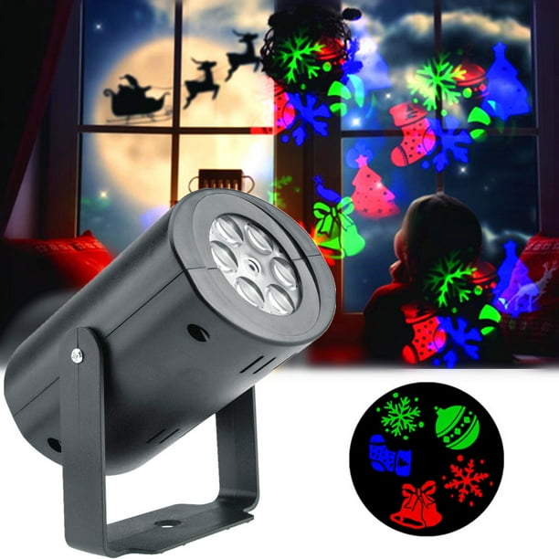 Chaud Flocon de Neige Lumière Noël Extérieur Étanche Led Mobile Laser  Projecteur Lampe