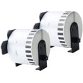 thumbnail image 1 of Aomya 2 Pack DK-2205 Brother Compatible Label Paper Roll 2-3/7"x100' Continuous White Labels with 2 Reusable Cartridges, 1 of 5