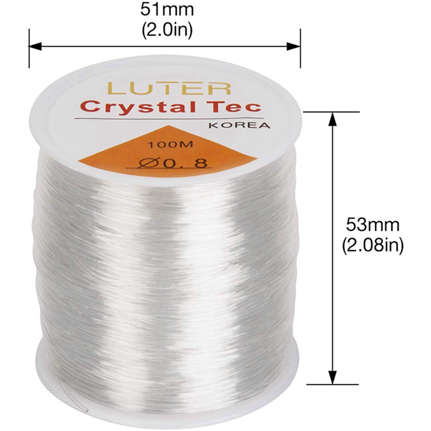 Unique Bargains Stretchy Bead Thread String Clear 1 Pc : Target