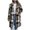 Khaki, variant on Tqcoqu Long Wool Blend Jacket for Women, Hooded Plaid Coat Oversized Button Down Shacket 2026 Fall Winter Casual Warm Trench Coats