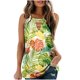 thumbnail image 1 of Moda mujer Casual sin mangas cuello redondo impreso chaleco señoras Tops ahueca hacia fuera la blusa Pompotops  lopia991999, 1 of 8