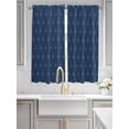 thumbnail image 2 of Tropical Palm Trees Living Room Curtains 2 Panel, Summer Coconut Trees Plants Navy Blue Cafe Window Treatment, Extra Long Farmhouse Bedroom Bathroom Kitchen Curtains Drapes 104"x72", 2 of 6